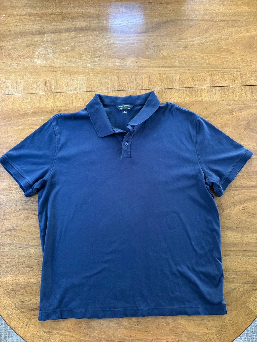Banana Republic Men's Navy Blue Polo Shirt